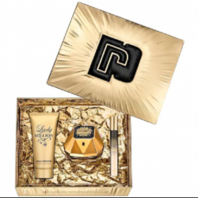 Paco Rabanne Lady Million Fabulous Set apa parfum 50 ml, lotiune corp 75 ml si miniparfum 10 ml femei